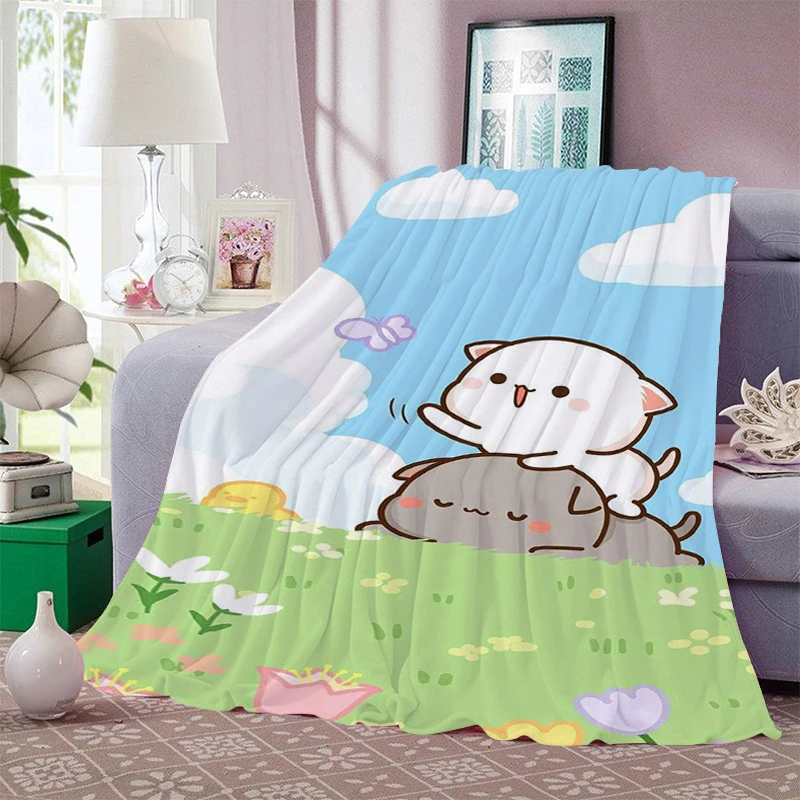 

Cartoon Cute Blanket Sofa Winter Bubu Dudu Microfiber Bedding Warm Bed Fleece Camping Custom Nap Fluffy Soft Blankets King Size