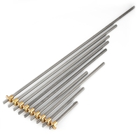 threaded rod T8 8mm Trapezoidal Stainless Steel Threaded Rod  Screw &amp Brass Nut for 3D Printer threaded rod stainless