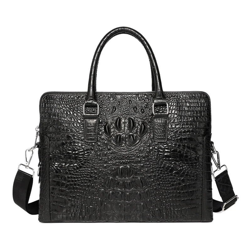 Neue Alligator Laptop Taschen Kuh Echt leder Herren Aktentasche Luxusmarke männliche Handtaschen Männer Messenger 14 Zoll Computer tasche