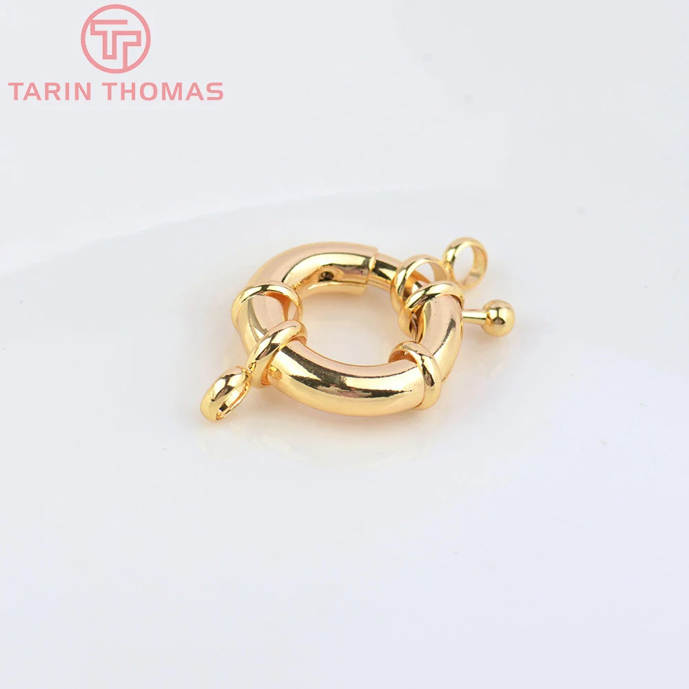 (2751)6PCS 11,5 MM 13MM 15MM 21MM 24K Gold Farbe Messing 2 Löcher Charms armband Stecker Hohe Qualität Diy Schmuck Zubehör – Detail 17