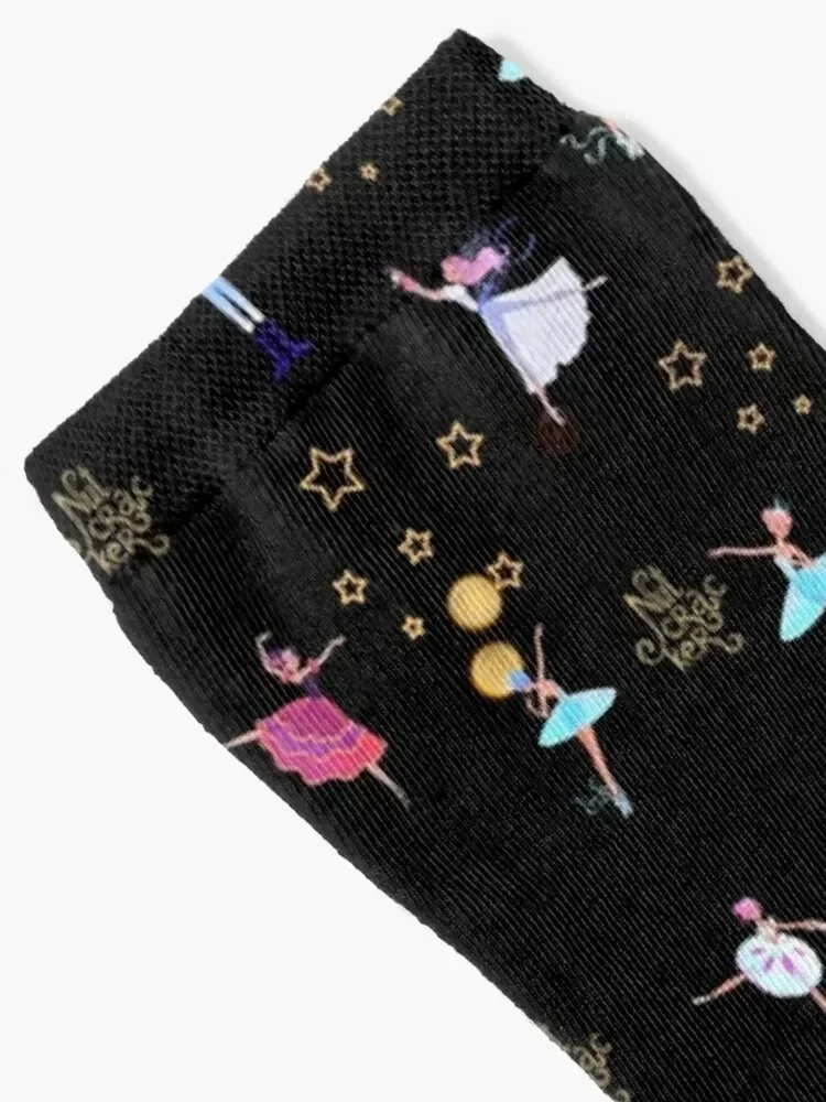 The Nutcracker Ballet Pattern Socks custom cotton Socks Female Men's