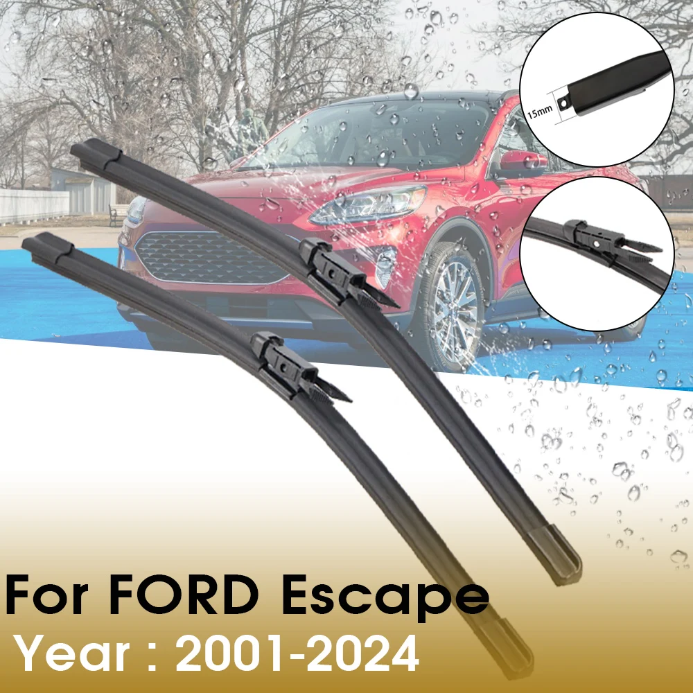 

Автомобильные щетки стеклоочистителя из натурального каучука 2001-2024 для FORD Escape BA ZA ZD MK1 ZG MK2 ZH, переднее лобовое стекло, автомобильные аксессуары