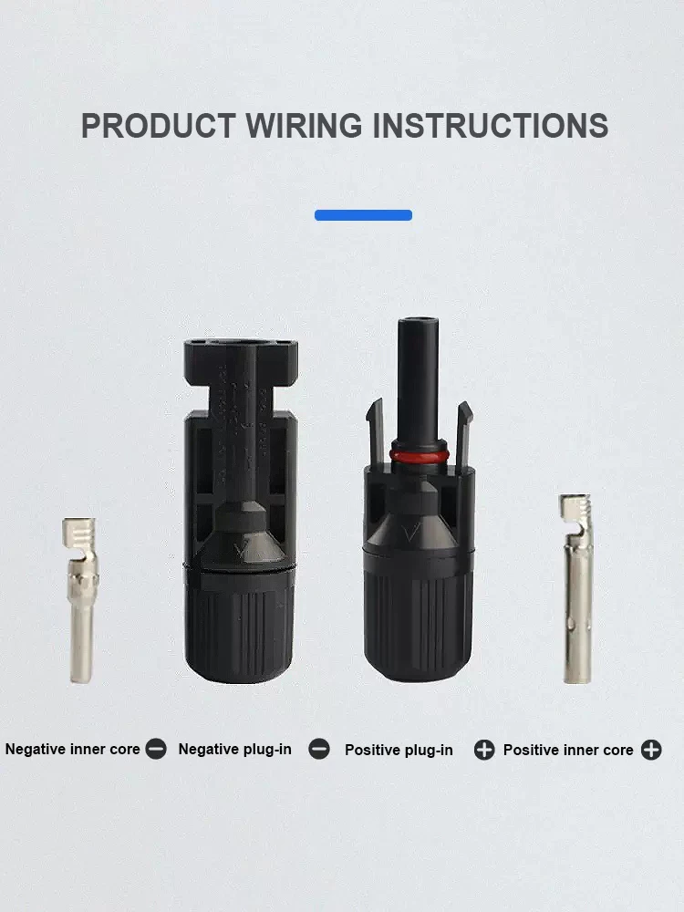 1/5/10/20/50 Pair of Solar Connector Solar Solar Plug Cable Connectors (male and Female) for Solar Panels Photovoltaic Systems