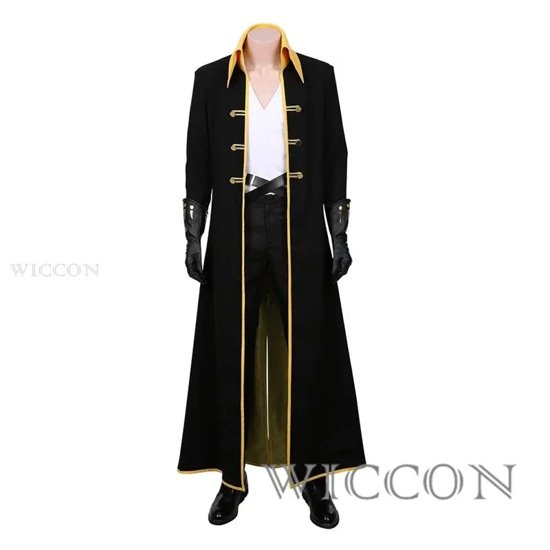 2025 22 Castlevania أدريان ضتيبس أروكادو ألوكارد أزياء تنكرية شعر مستعار الزي أنيمي نمط هالوين حفلة لعب الأدوار بدلة رجالي معطف