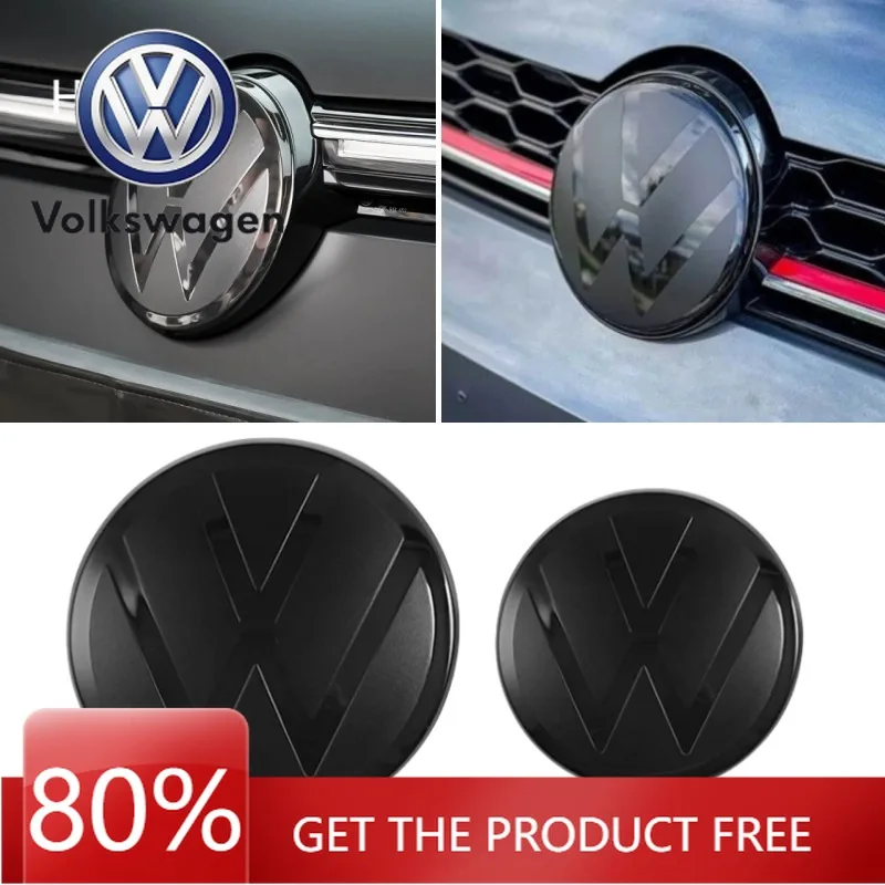 

For VOLKSWAGEN Volkswagen ABS Golf 6/Golf 7/Golf 7.5/Golf 8 Front & Rear Badge Emblems Does Not Affect ACC Cruise Replacement C