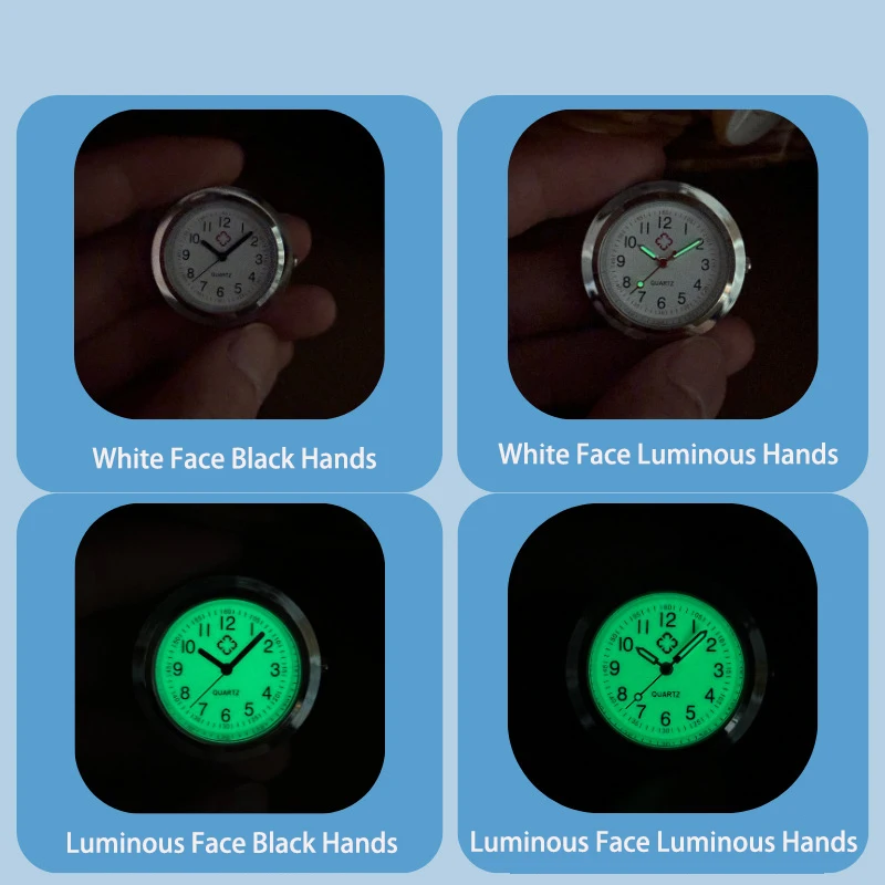 10pcs Paket Aksesoris Jam Tangan Logam untuk Perawat Dokter Jam Saku Meja Tempel Pelajar Hadiah Ujian