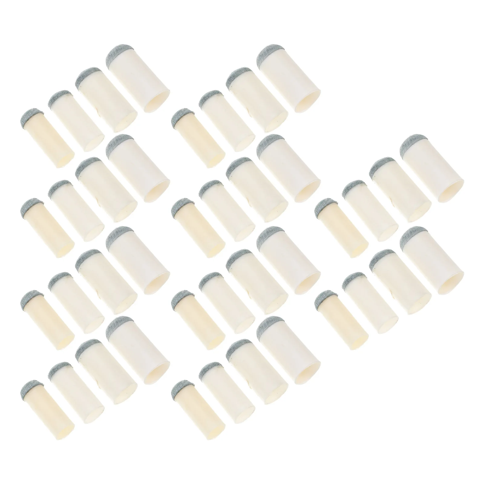 

40Pcs Billiard Cue Tips Replacement Kit 9Mm 10Mm 12Mm 13Mm Plastic Cue Stick Tip Repair Sleeves for Home Bar Game Use