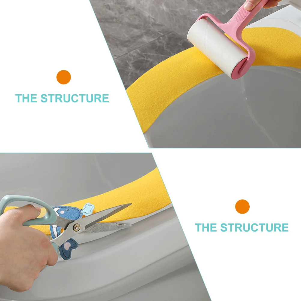 

3Pairs Toilet Seat Cover Cushion Washable Portable Non Design Comfortable for Cold Days Bathroom Home Decor Ideal