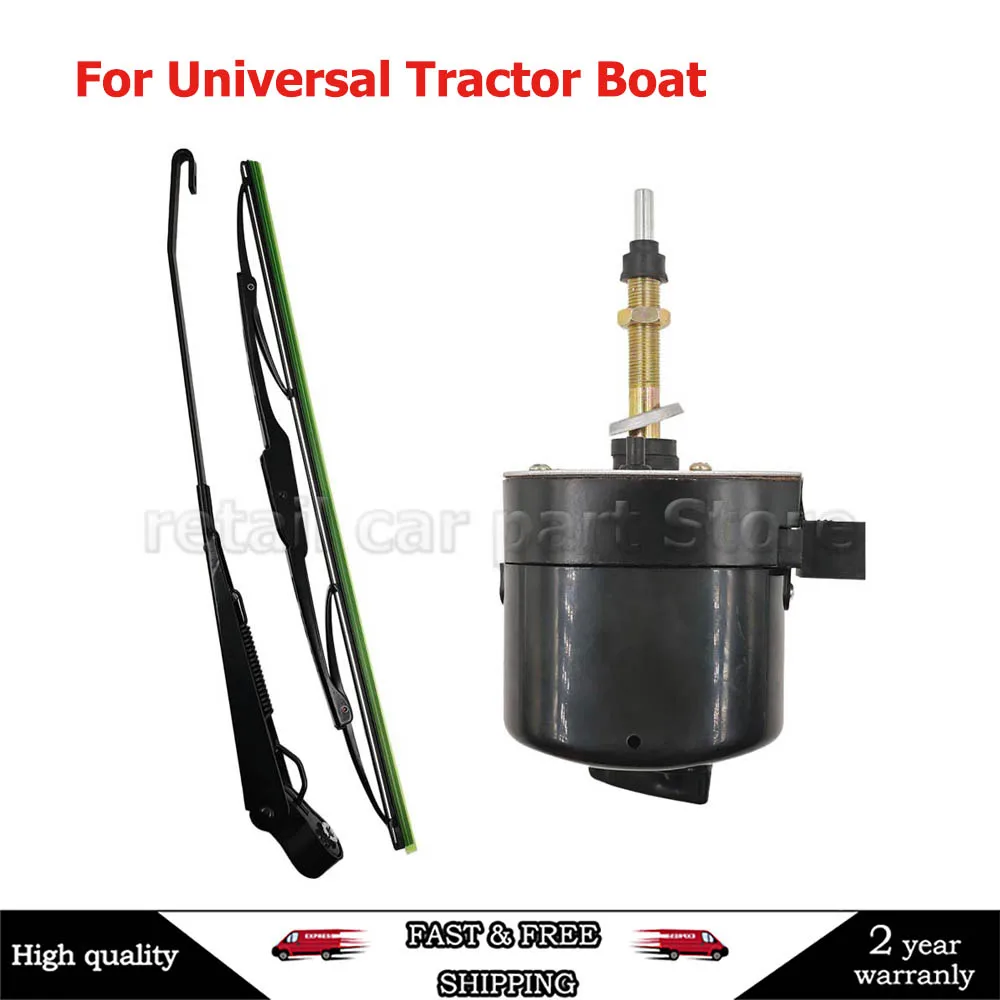 

For Universal Tractor Boat 12V New Windshield Wiper Motor 105° Arm Blade Wiper Motor