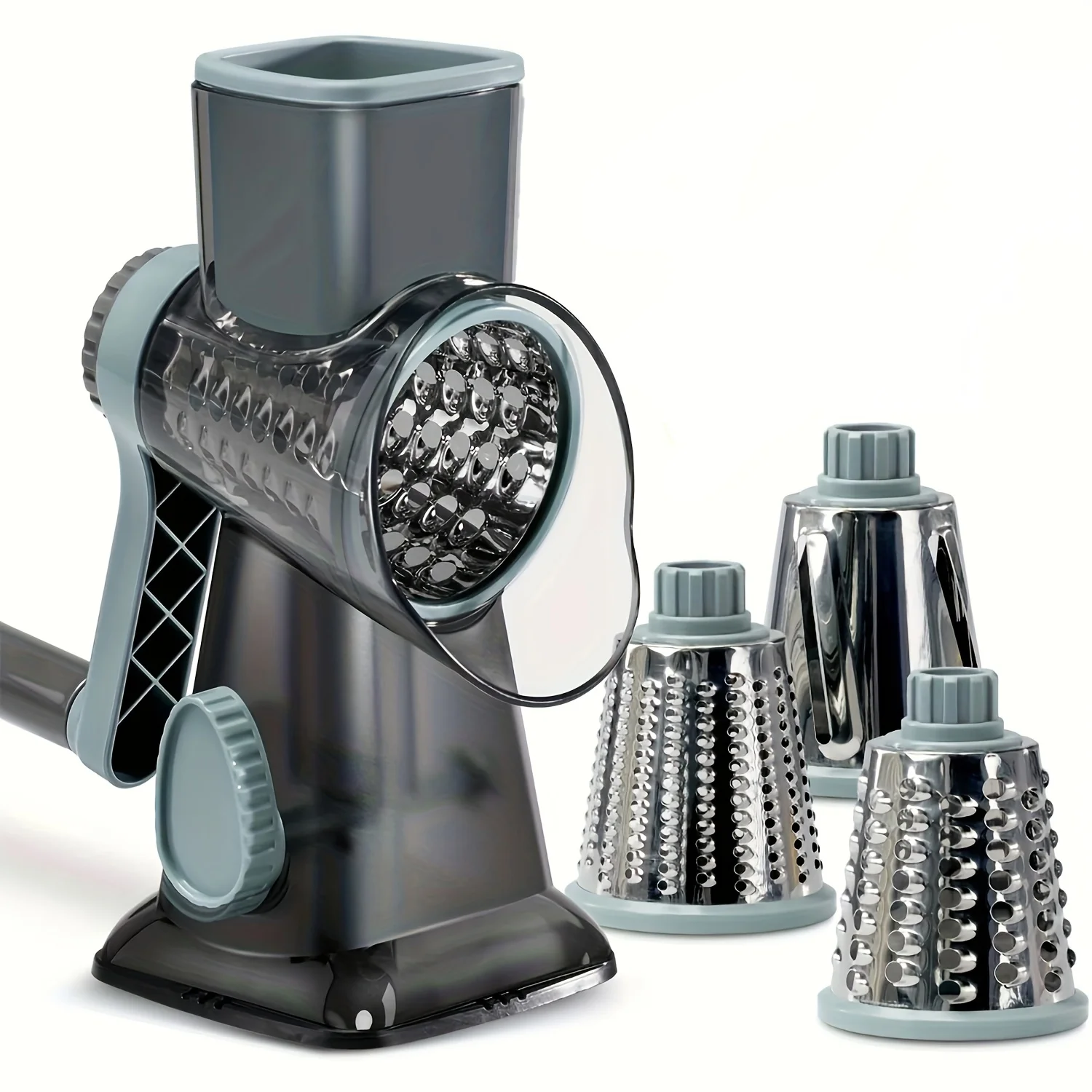 

Customizable Versatile Manual Rotary Grater Slicer for , Peanuts, Nuts, Cheese, Vegetables