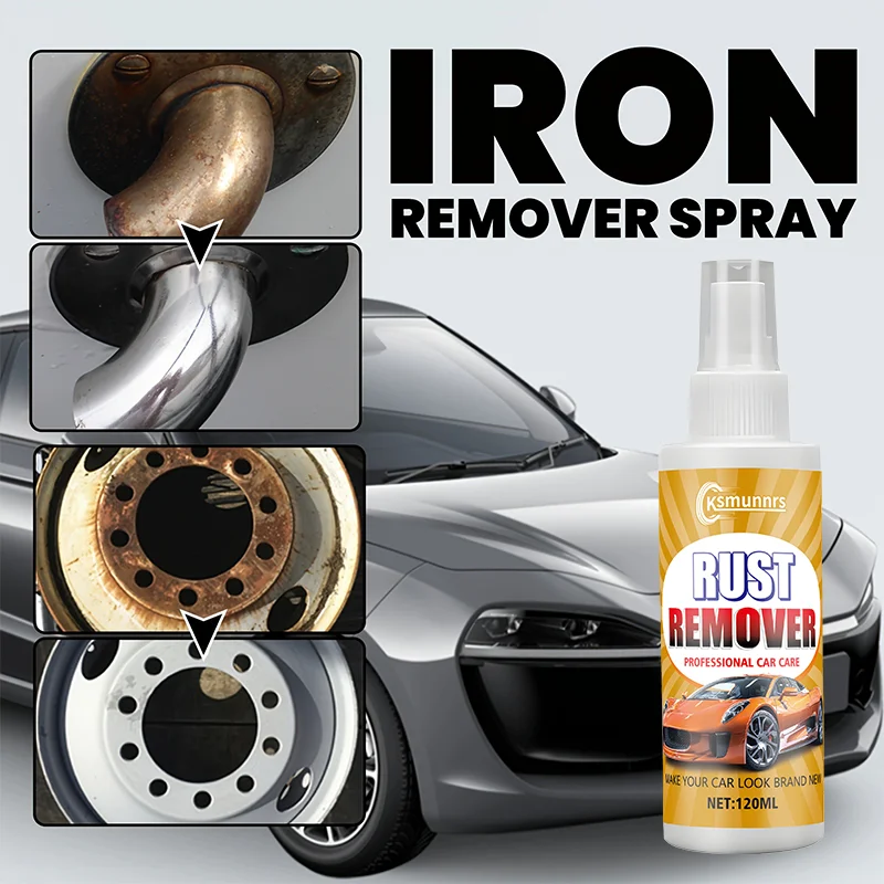 

Motorcycle Remover Spray - Powerful Rust & Iron Stain Eliminator for Cars, Motorcycles, RVs, Boats | Safe for Paint, Metal