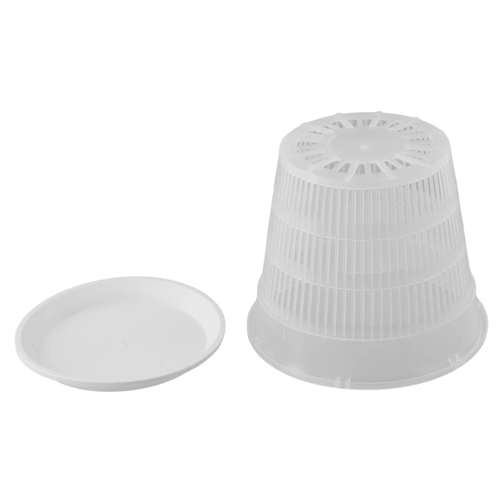 

Indoor Planting Orchid Pot Plastic Orchid Pot Root Growth Clear Plastic Pots Saucers Included For Small Indoor Plants