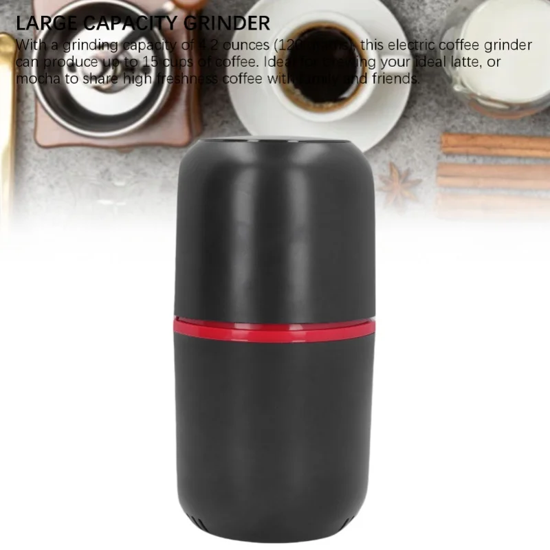 

Кофемолка, лезвия из нержавеющей стали, мощный двигатель, емкость 4,2 унции, мощная кофемолка для домашней кухни