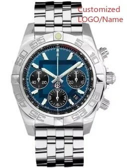 

A11 Store Customized Watch Fashion Sport Quartz Watch for Men Chronograph Sapphire Glass Silver Rose Rotating Bezel