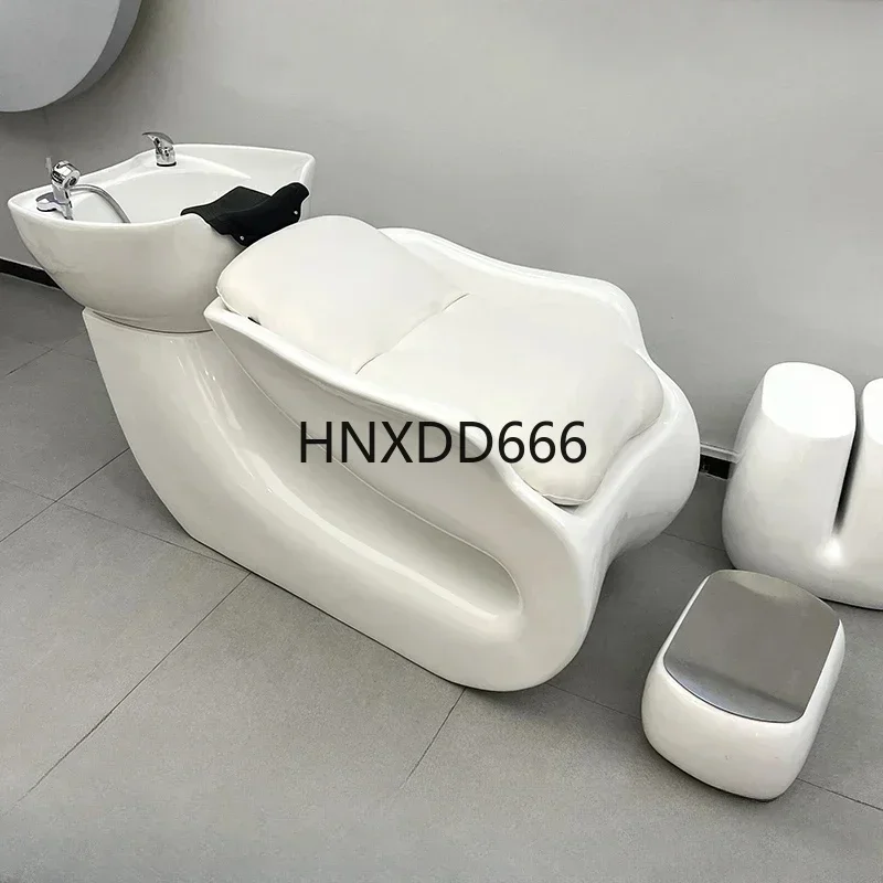 Professional Shaving Chair with Head Spa Wash Basin for Hair Salon Styling and Shampooing Therapy