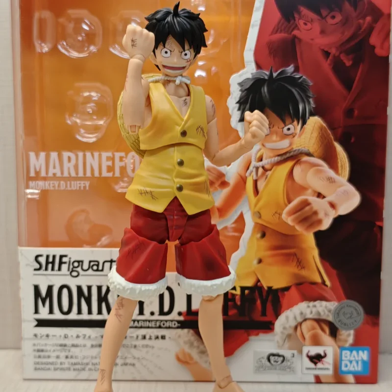 bandai-shf-figurina-monkey-d-luffy-marineford-battle-action-figure-articolata-in-pvc-abs-modellino-da-collezione-regalo-a-sorpresa-per-le-feste