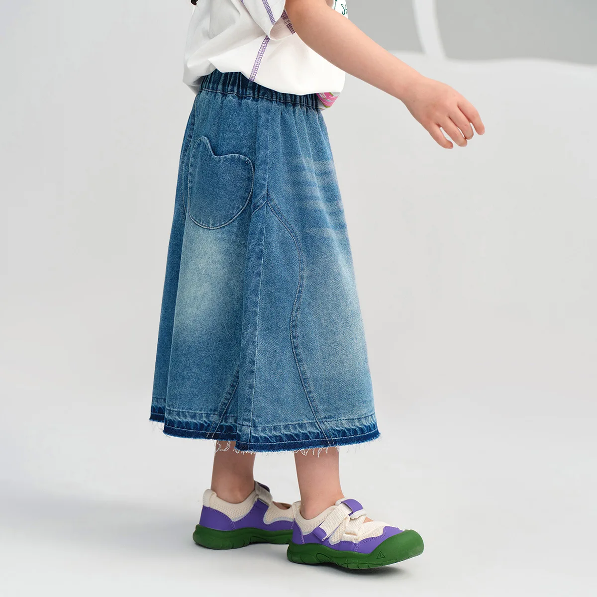 

Baby Girl Dress 2024 Summer New Children Dress Girls Baby Soft Denim Skirt Pure Color All Matching Korean Skirt Fashion Dresses