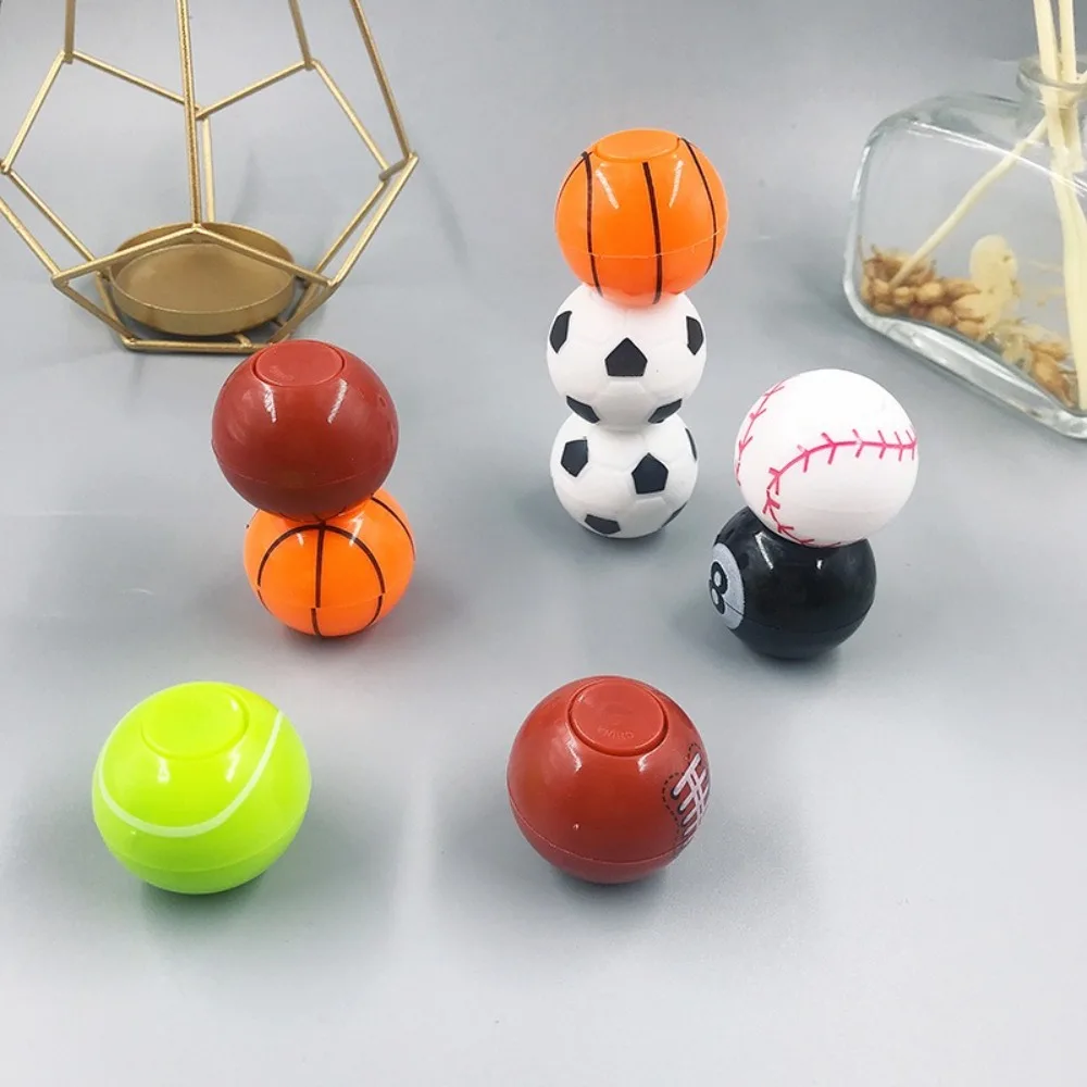 12pcs Mini Fidget Spinners Reduce Pressure Party Favors Sports Balls Toys Soccer Basketball Baseball Funny Goodie Bag Stuffers