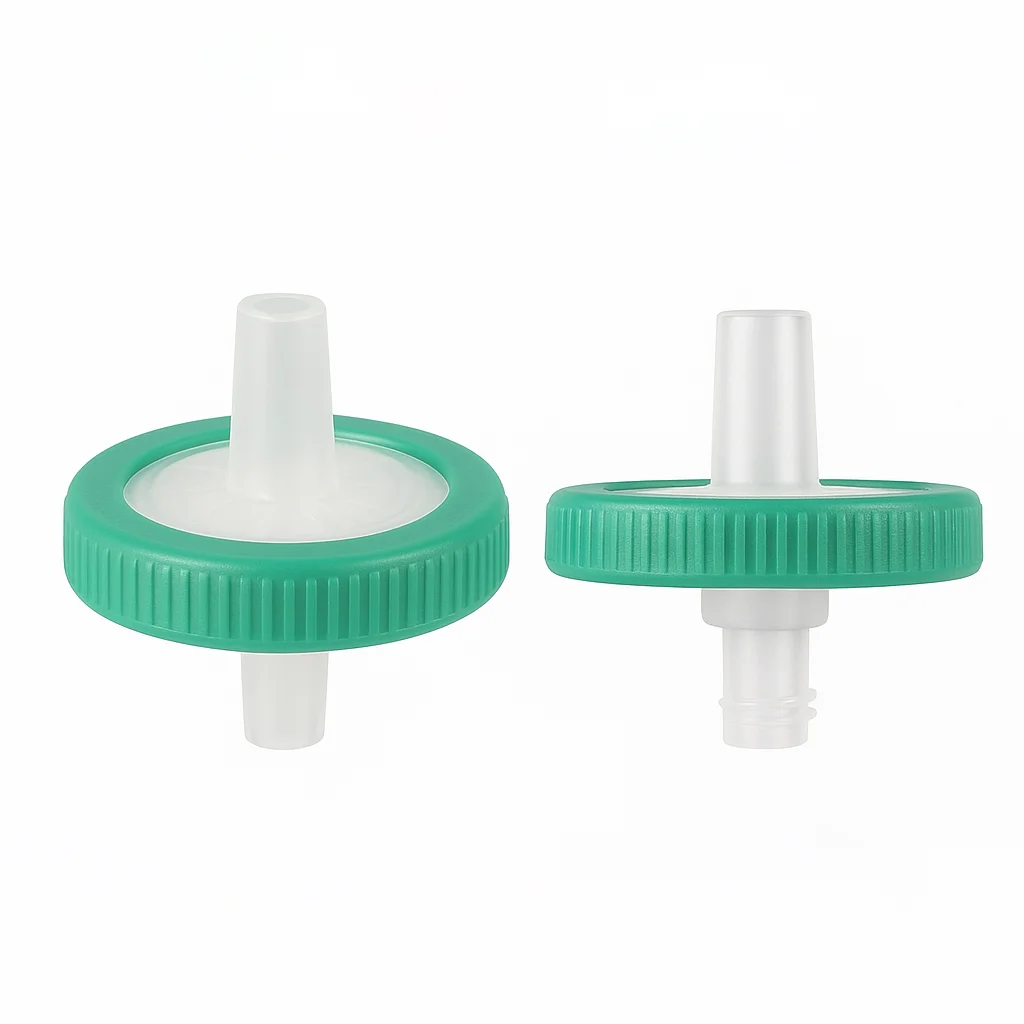 PES PVDF PTFE نايلون MCE PP GF حقنة تصفية 13 25 33 مللي متر 0.22 أم 0.45 أم معقمة مختبر عينة الإعدادية منخفضة البروتين ملزمة