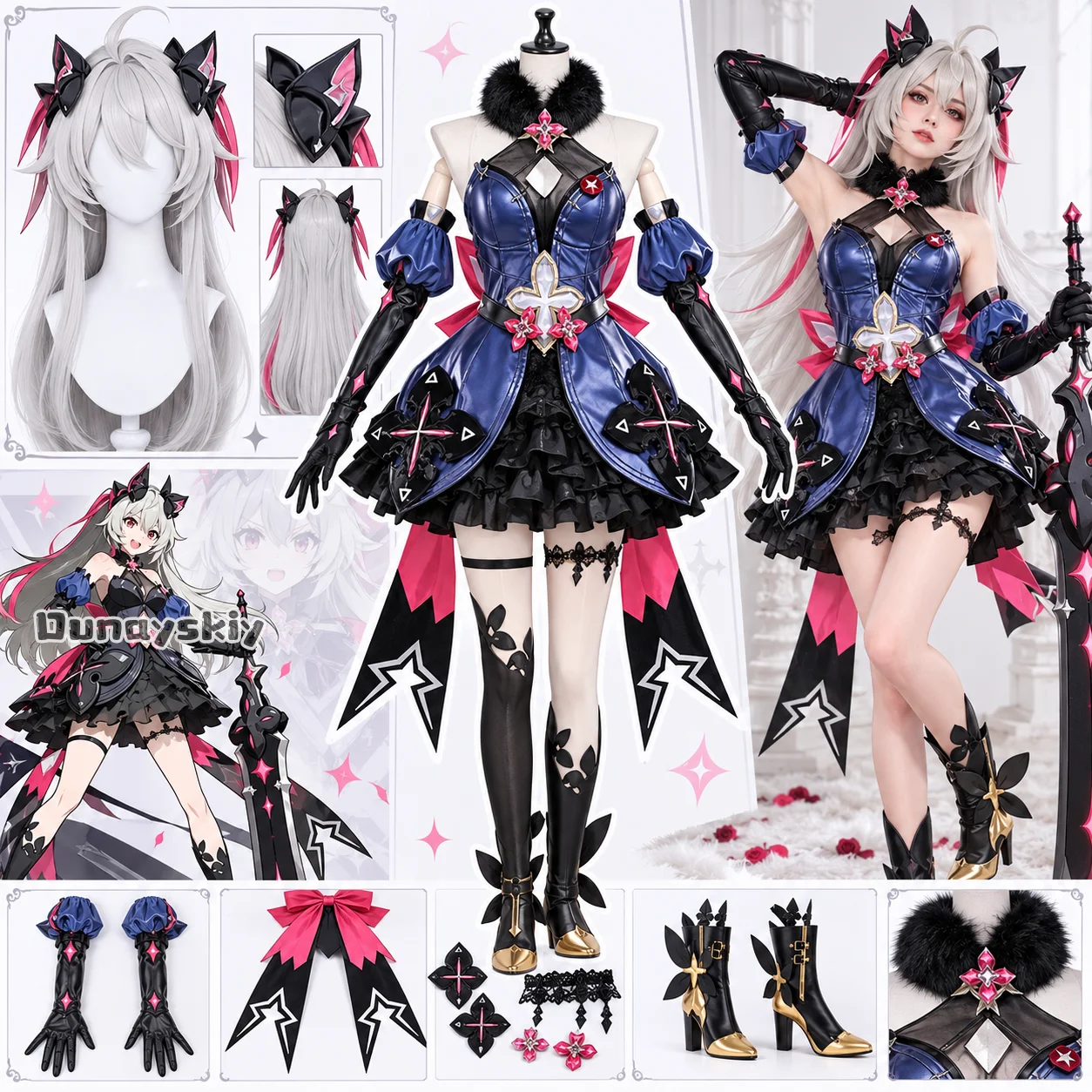 Anime Cosplay Zzz - Kostum Cosplay Zenless Zone Zero Lindverne