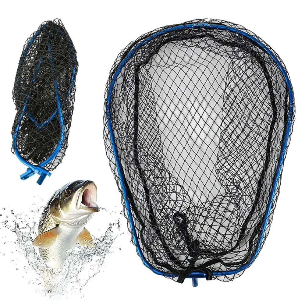 

Рыболовная сеть из алюминиевого сплава, складная подсак, муховая сеть, аксессуары для рыбалки на открытом воздухе