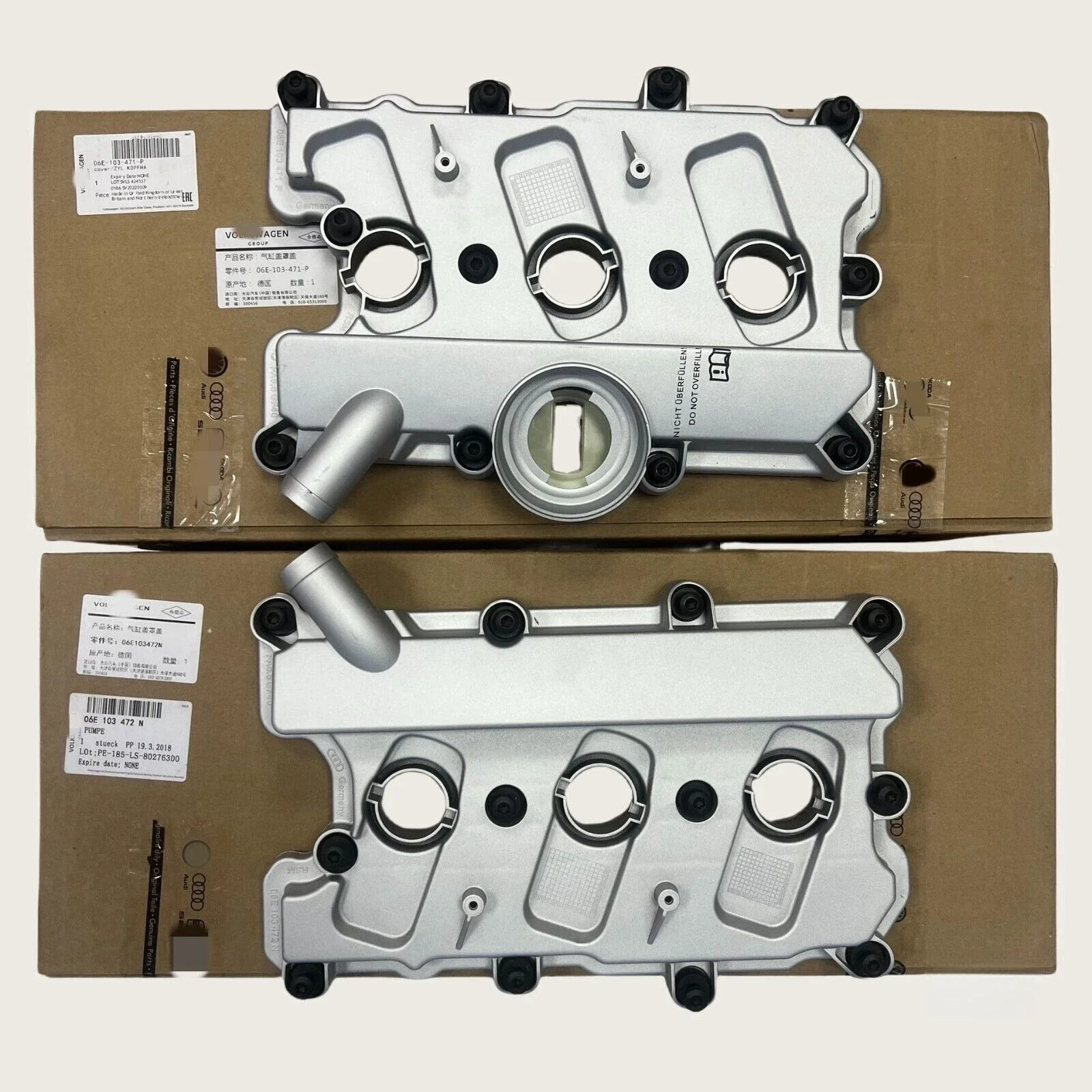 

Pair of OEM Engine Valve Cover For 2.8 3.0T Audi S4 A6 A7 A8 Q7 Touareg Cayenne