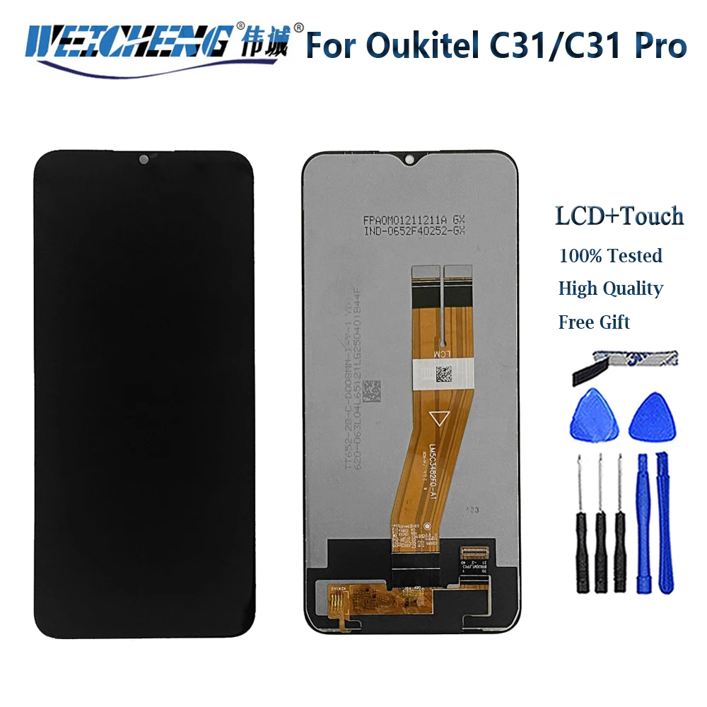 6,52 дюйма, 100% оригинал для OUKITEL C31 Pro, ЖК-дисплей, сенсорный экран для Oukitel C31, дигитайзер экрана в сборе + инструменты