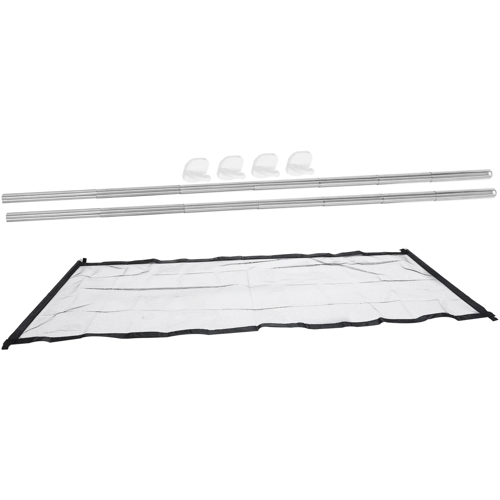 1 conjunto de malha protetora de segurança para bebês, animais de estimação, porta retrátil, rede de isolamento, cerca, barreira para cães, guarda de segurança para animais de estimação