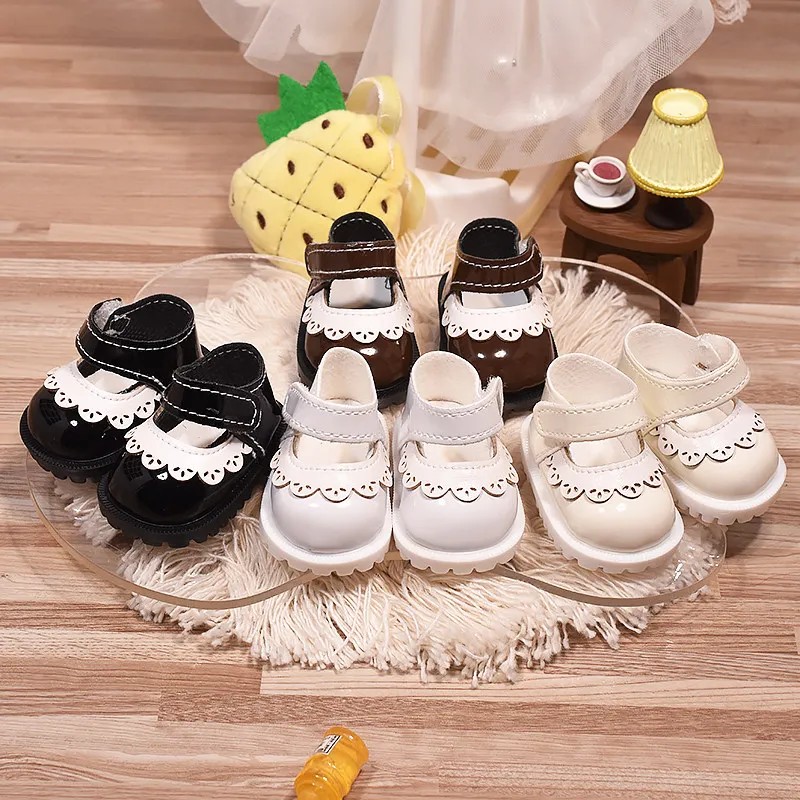 Länge 5,5 cm Puppenkleidung Zubehör 20 cm Baumwollpuppen Lederschuhe für MellChan Spielzeugschuhe Dress Up Kits Weihnachtsfeiertagsgeschenke – Detail 1