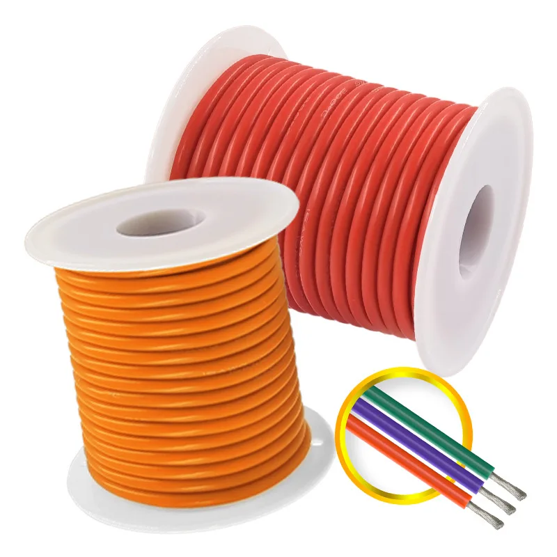 

special soft silicone wire, high and low temperature resistant wire 30-14AWG model aircraft lithium battery wire OK wire