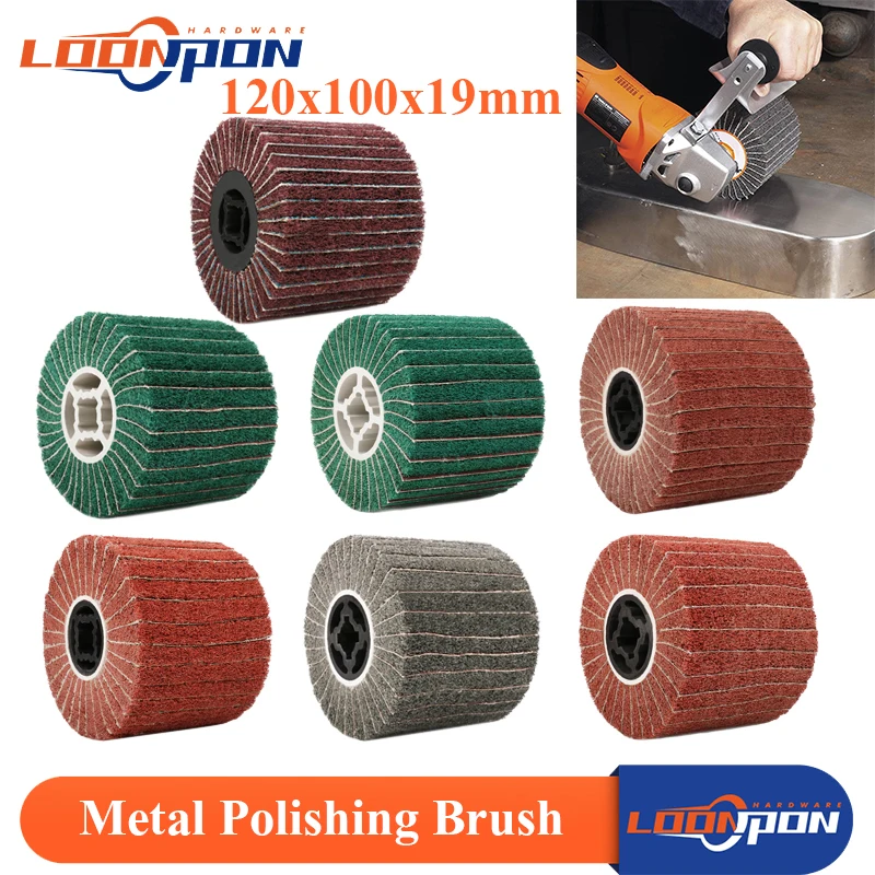 120mm Stainless Steel Polishing Wheel Drum Abrasive drawing Polishing Wheel (Cylinder buffing wheel) for wire drawing machine