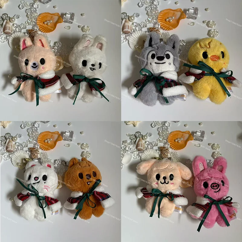 

SKZOO Stray Kids брелок Рождественский осенне-зимний плащ стиль фаната подарок подарок ограниченная церемония фестиваля памяти TXT плюшевая кукла