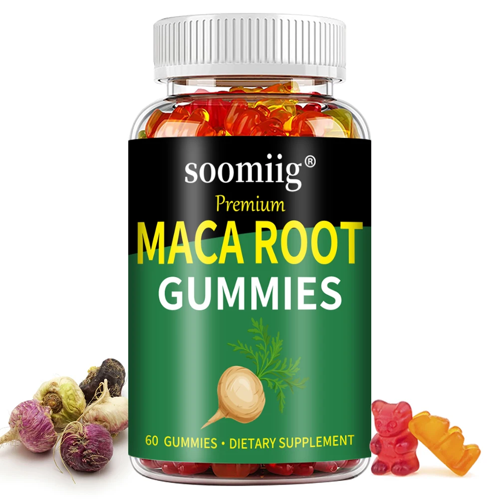 Workout Supplements Maca Root Gummies - Reproductive Health Energy, Motivation, Balanced Energy, Enhanced Endurance