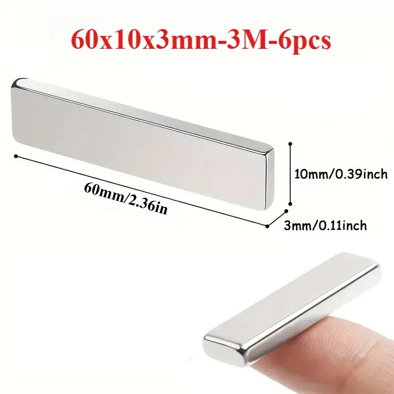 Variant: L60x10x3mm-3M-6pcs