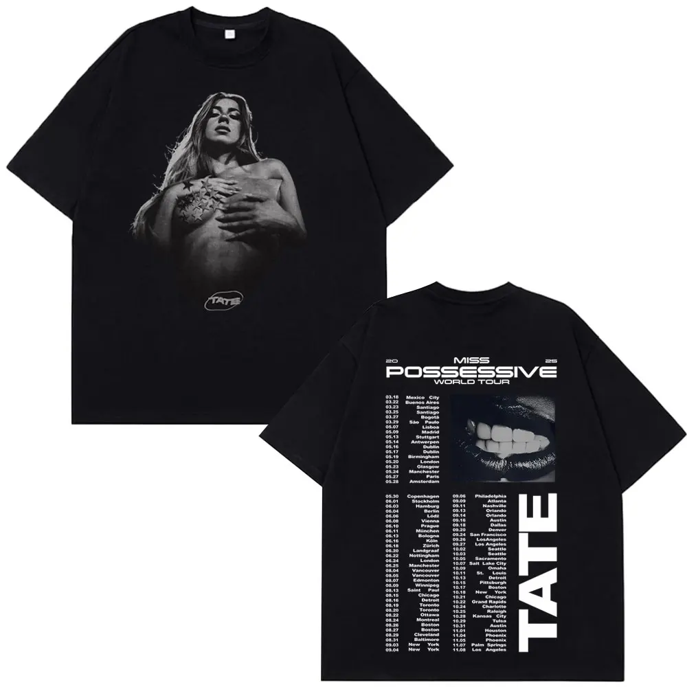 تيت ماكراي ملكة جمال ممكن جولة 2025 تي شيرت عتيق الرجال النساء Harajuku قصيرة الأكمام تي شيرت القطن تي شيرت غير رسمي المشجعين هدية