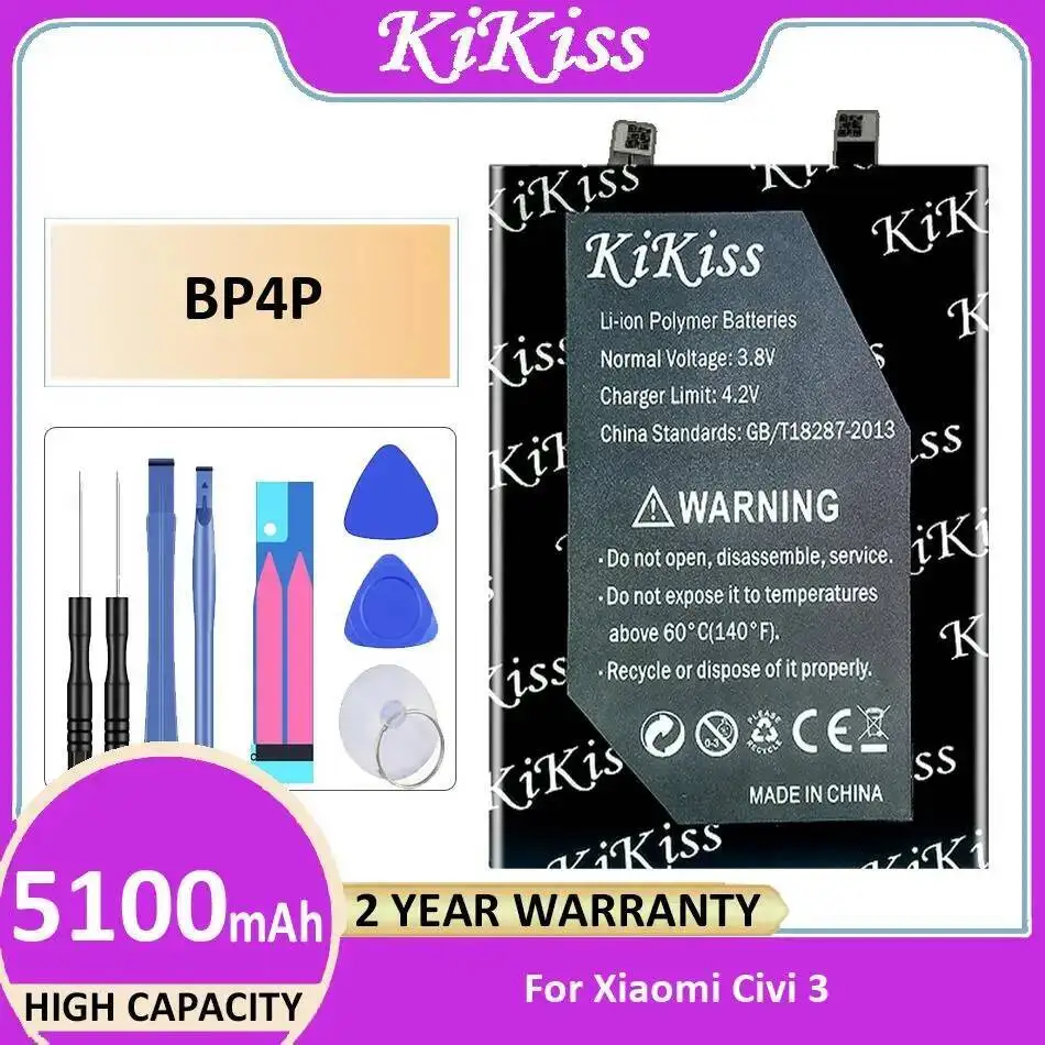 

5100Mah Fast Charging For Xiaomi Civi 3 Long Lasting Mobile Phone Battery BP4P