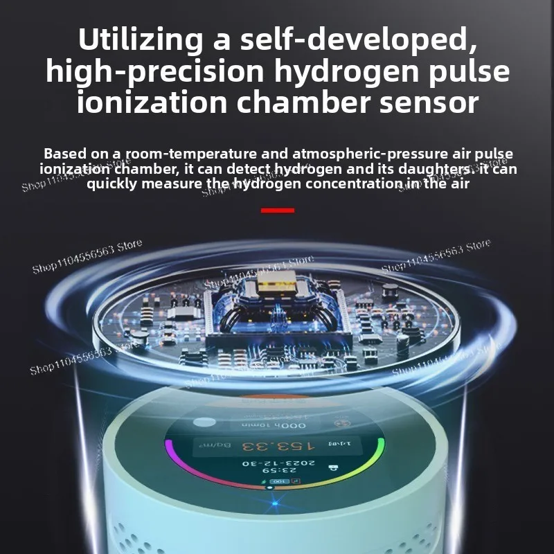 Radon Detector Radioactive Radon Monitoring Indoor RN Radon Content Concentration in Marble New House