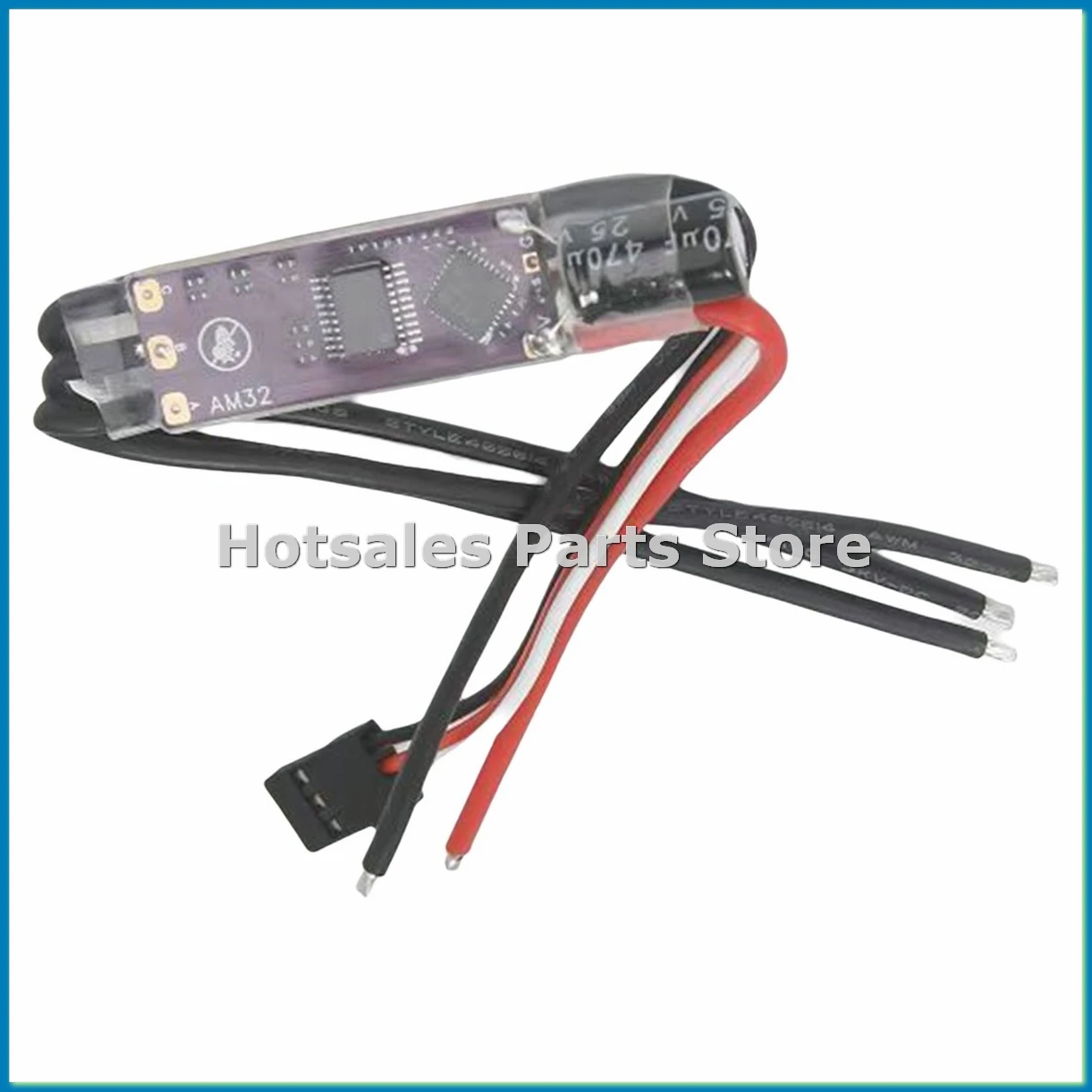 

AM32 32-битный ESC 2-4S улучшенная версия контроллера скорости 40А с модулем BEC 5V2A для бесщеточных двигателей RC Crawler Drone-A57M