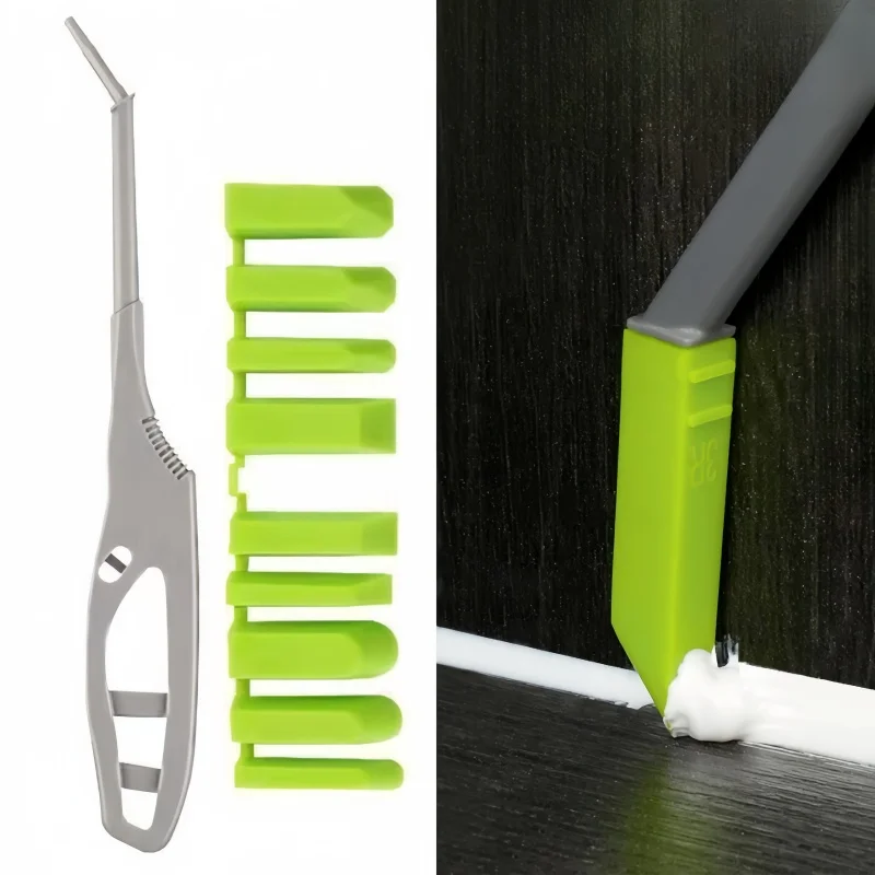 

9 in 1 Glass Glue Angle Scraper Smoothing Trimming Edge Cleaning Residual Glue Tile Seam Special Tool Multi-Angle Caulk Tool