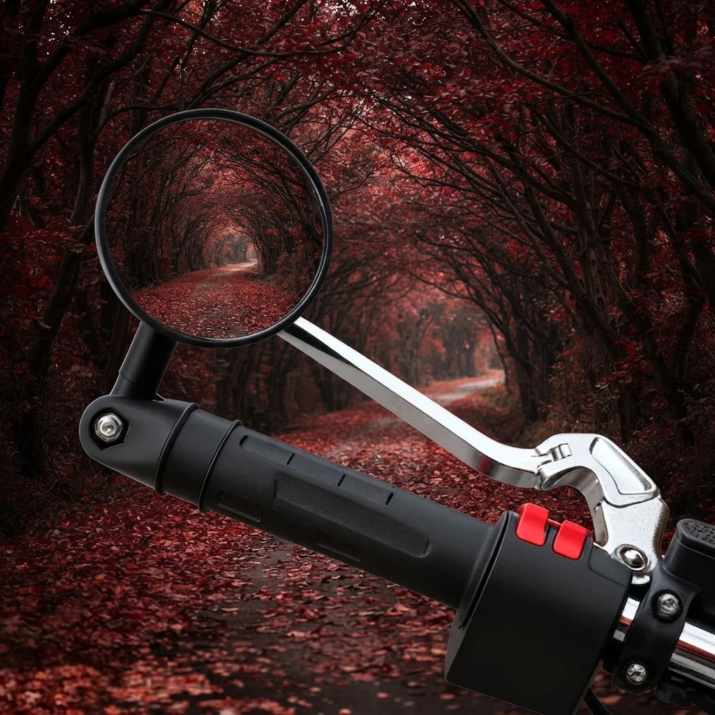 Verlängerter Lenker-Rückspiegel mit Weitwinkel, Motorrad-Sicherheitszubehör, Universell Passend, Seitliche Ausstattung