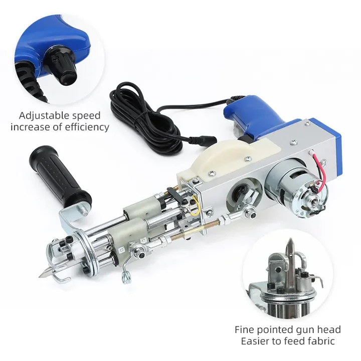 2 in 1 Cut Starter Kit Hand   Machine  Monk Cloth New   Loop Pile Tufting Gun Pile