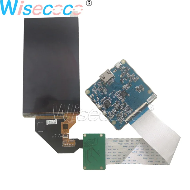 

Wisecoco 5.5 Inch OLED Display 1080P FHD 403PPI AM-OLED Screen MIPI Interface Controller Board For Raspberry PI