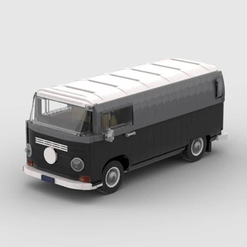 Bricklink MOC 10279 Technical Car VW T2 Kastenwagen Barista Van Truck Creative Vehicles Building Blocks Kid Toys Christmas Gift