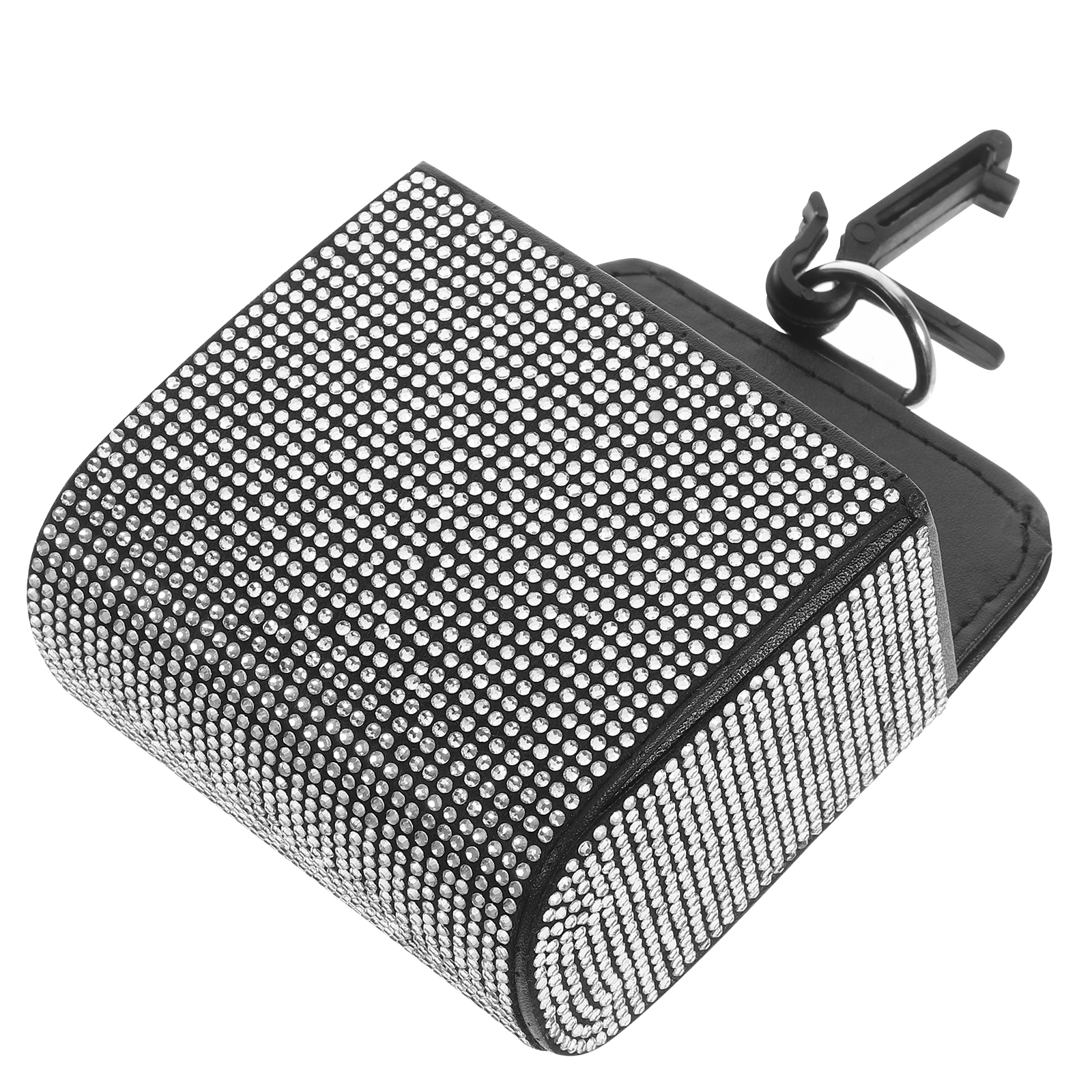 

Автомобильный вентиляционный отверстие для хранения, подвесной карман со стразами, большой емкости, органайзер для телефона, держатель для ключей, диспенсер