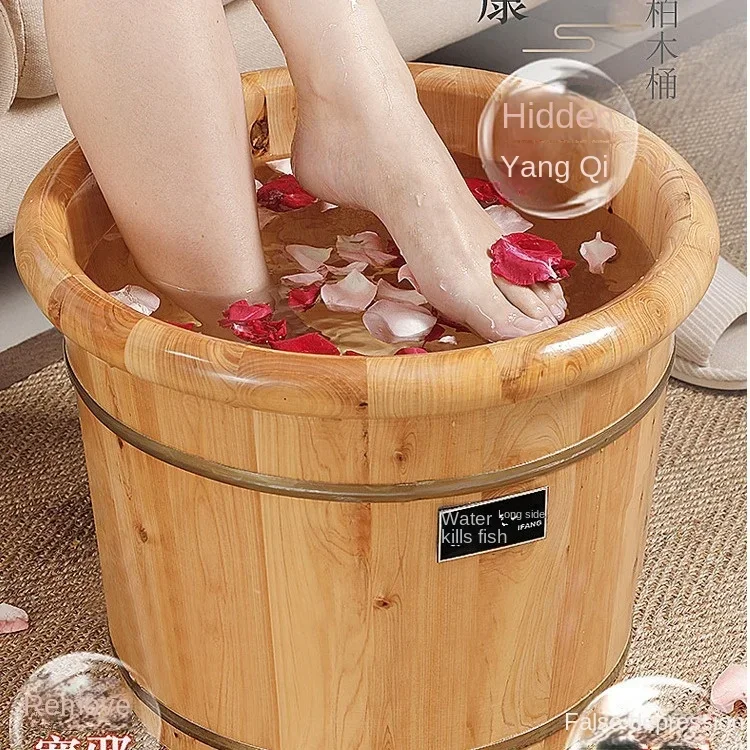 Foot Soaking Bucket Wooden Household Solid Wood