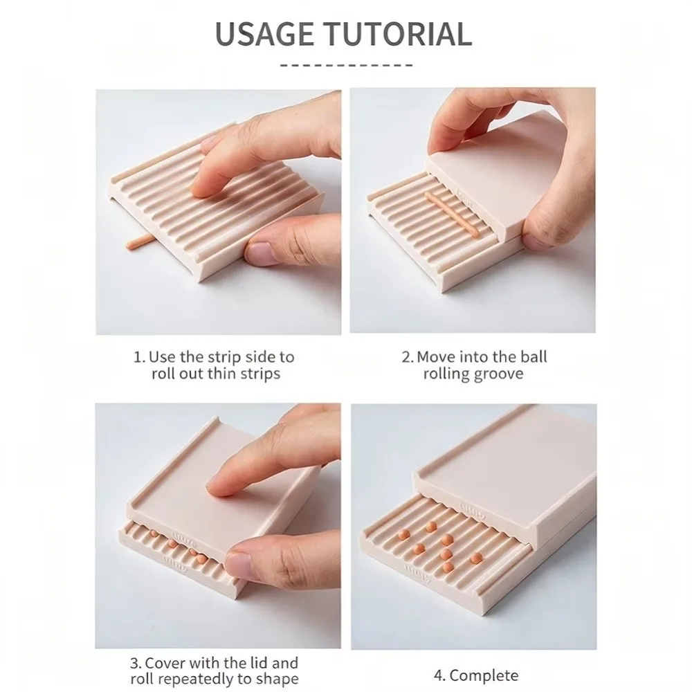 Manual Clay Gel Ball Maker Tool 2-4mm Rapid Molding Clay Bead Making Plate Hand‑Squeezed 3D Printed Clay Sphere Shaper