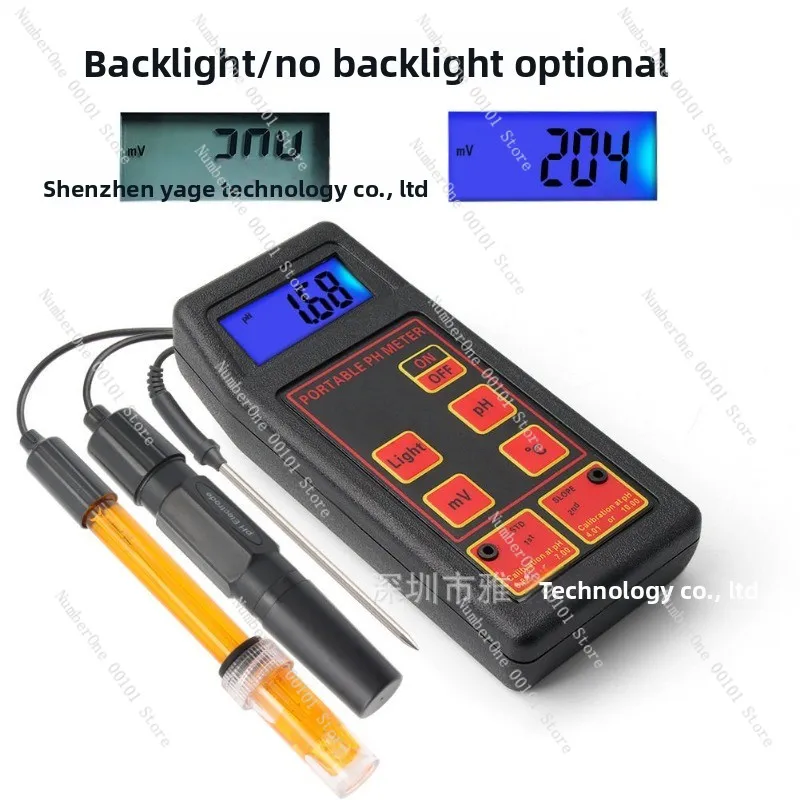 Accuracy 0.01 Handheld PH ORP Temp Meter MV Tester Sensor Aquarium Swimming Pool Monitor Water Quality Tester