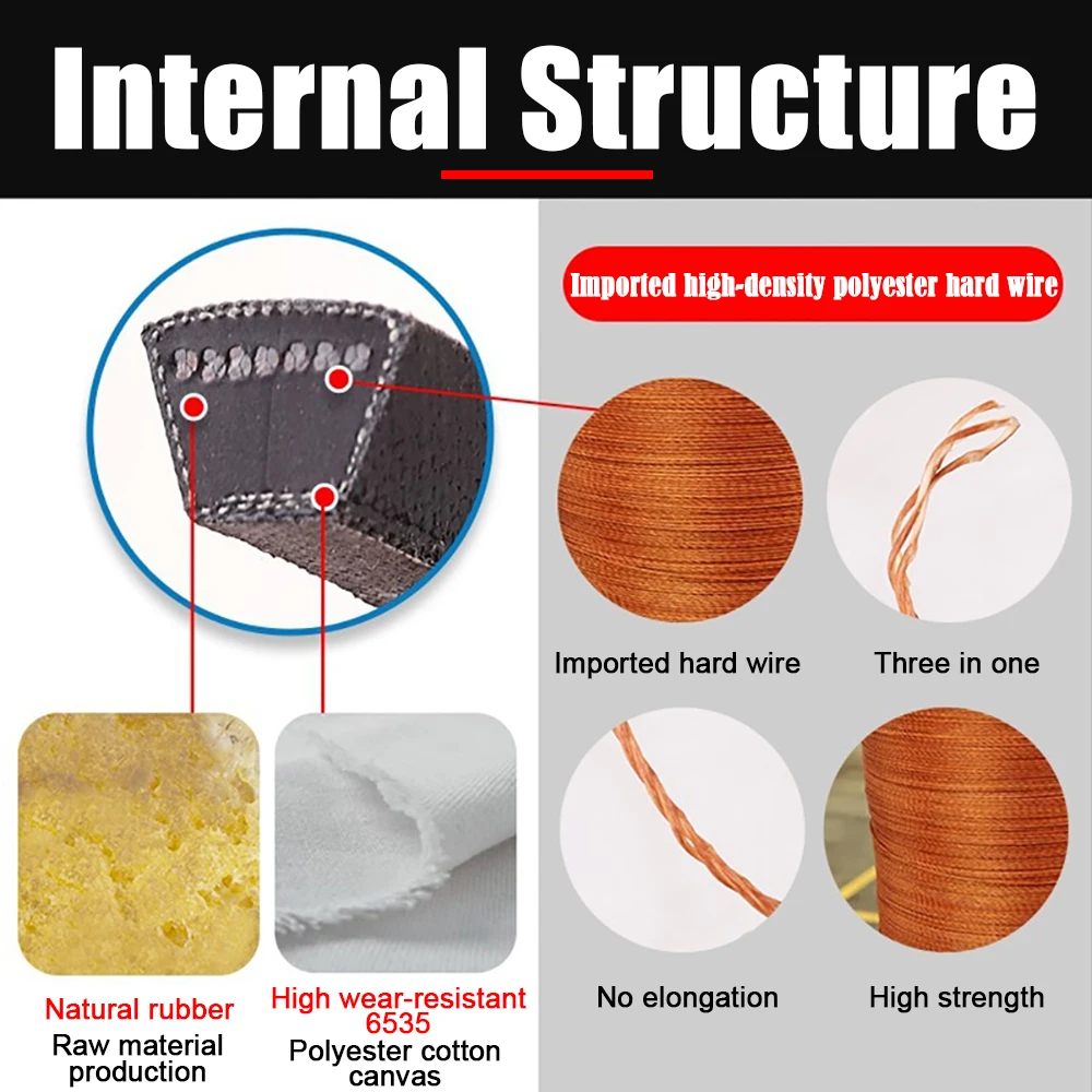 1 قطعة نوع مثلث حزام الخامس حزام الميكانيكية الصناعية حزام ناقل الحركة الملعب طول 18/19/20/21/22/23/24/25/26/27/28 ~ 100 بوصة