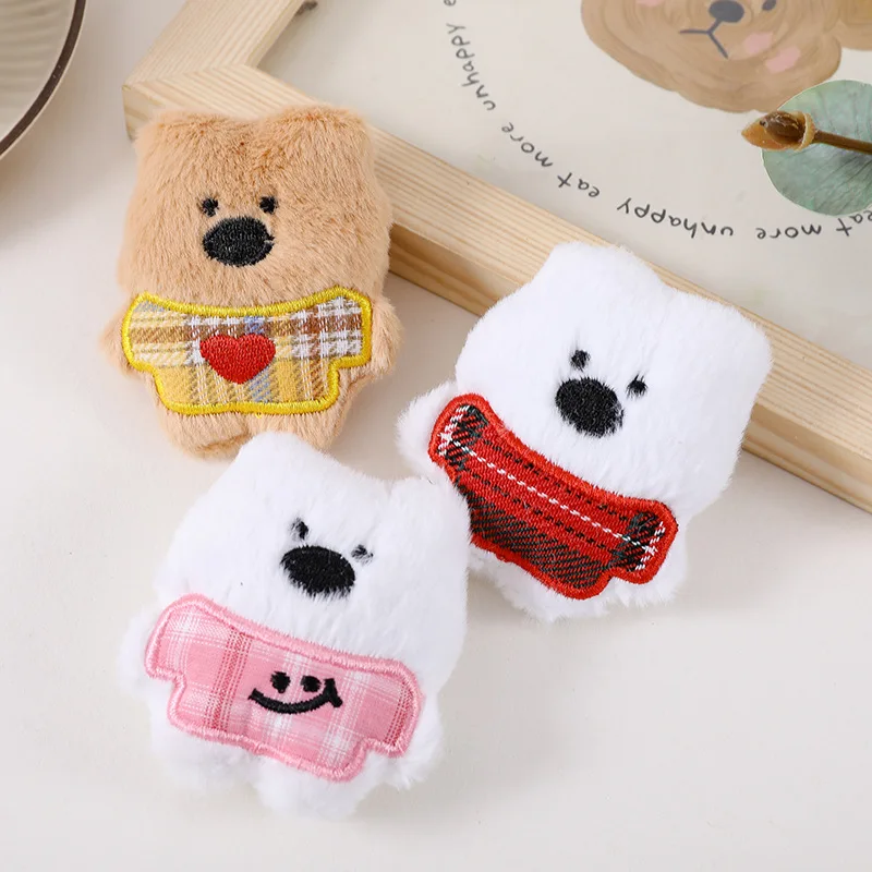 Plush Cartoon Our Three Series West Highland Little Dog Plush Toy Stuffed Doll Keychain Backpack Pendant Decora Children Gifts