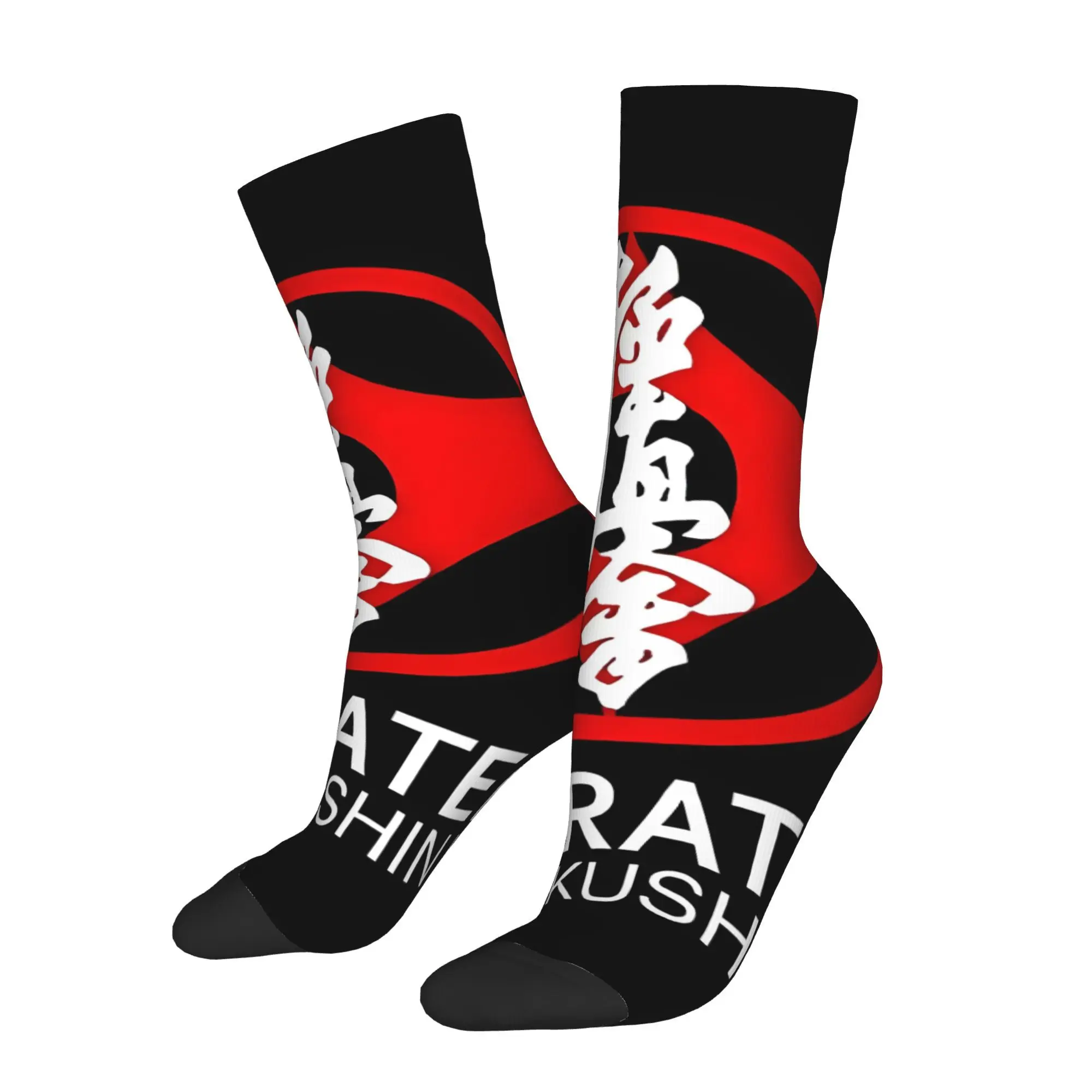 

Забавные носки для мужчин, киокушин, каратэ, хип-хоп, Харадзюку, счастливый качественный узор, носки с принтом, бесшовный подарок